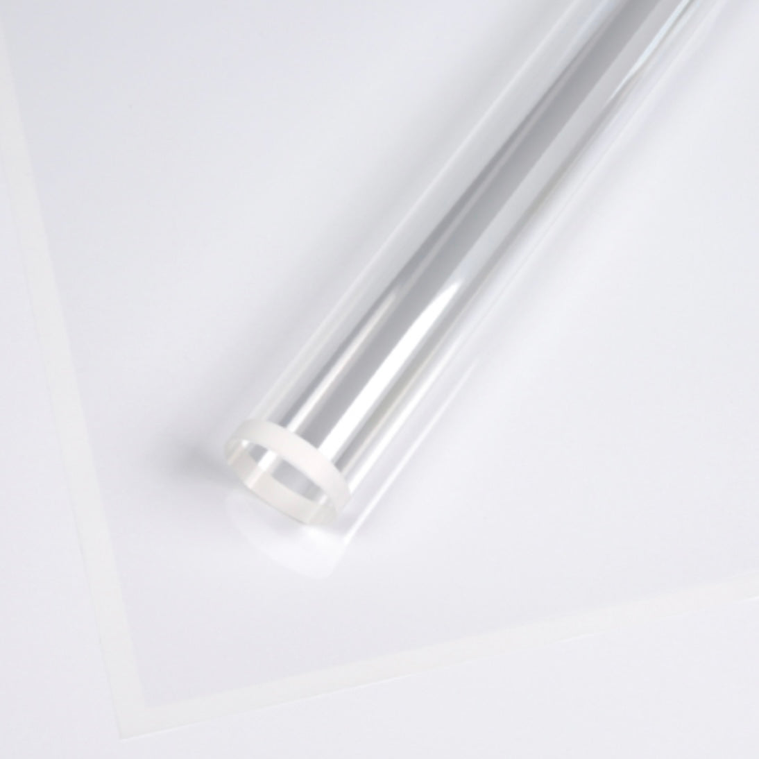 Cello Clear Wrapping Paper w Border Pink (58x58cm) 65mic
