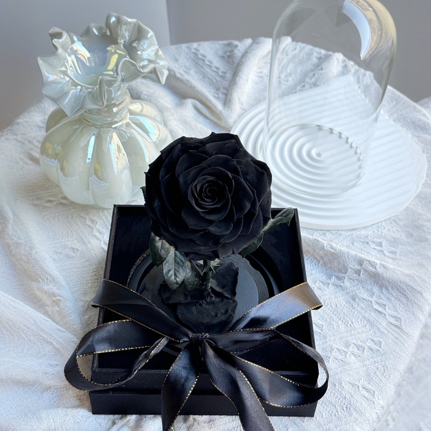 Small Rosé Dome Black Gift
