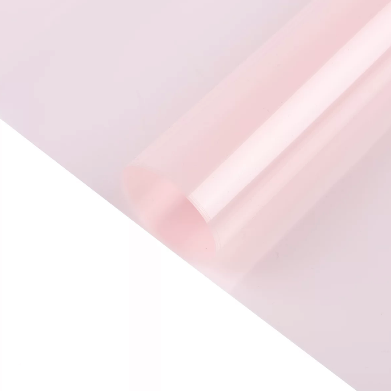 Coloured Cellophane Frosted Pink Wrapping Paper 58x58cm 50 mic Pk20