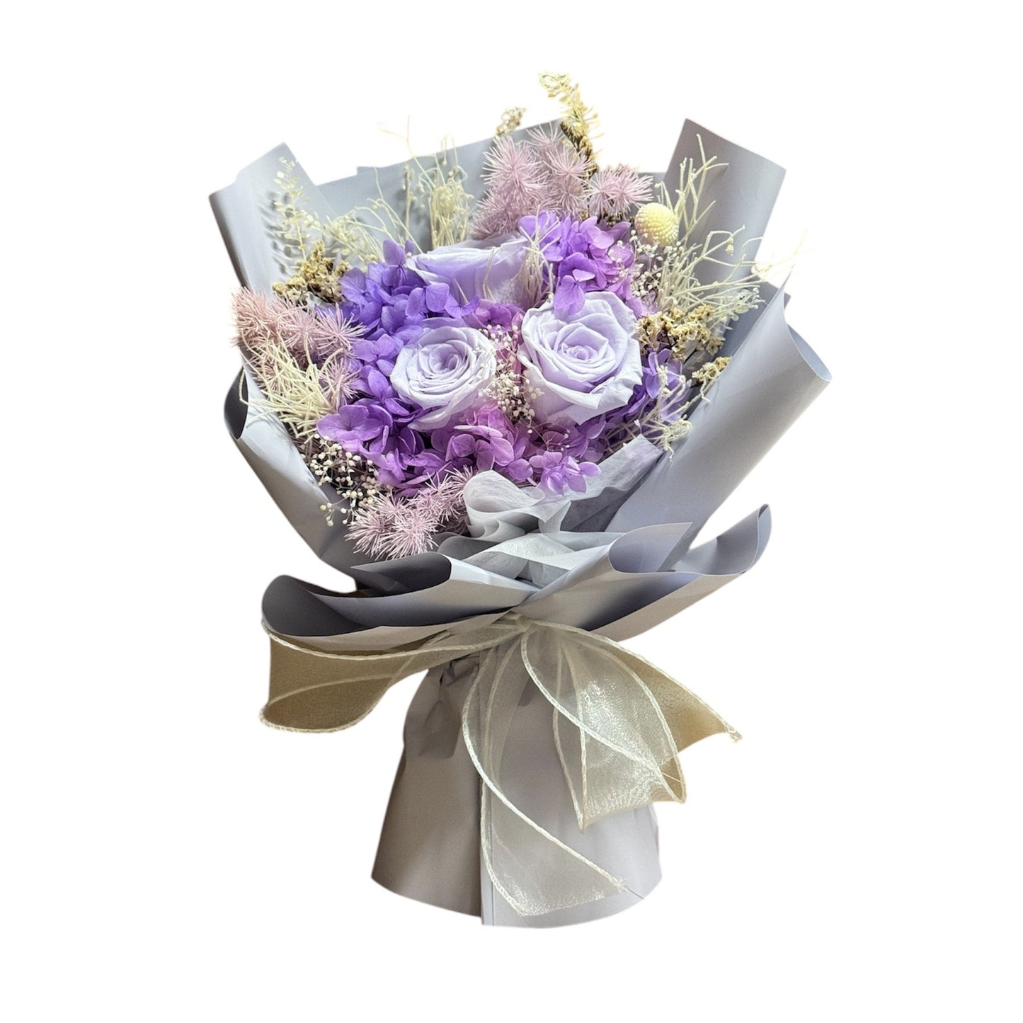 Preserved Bouquet (with gift bag) Orchid