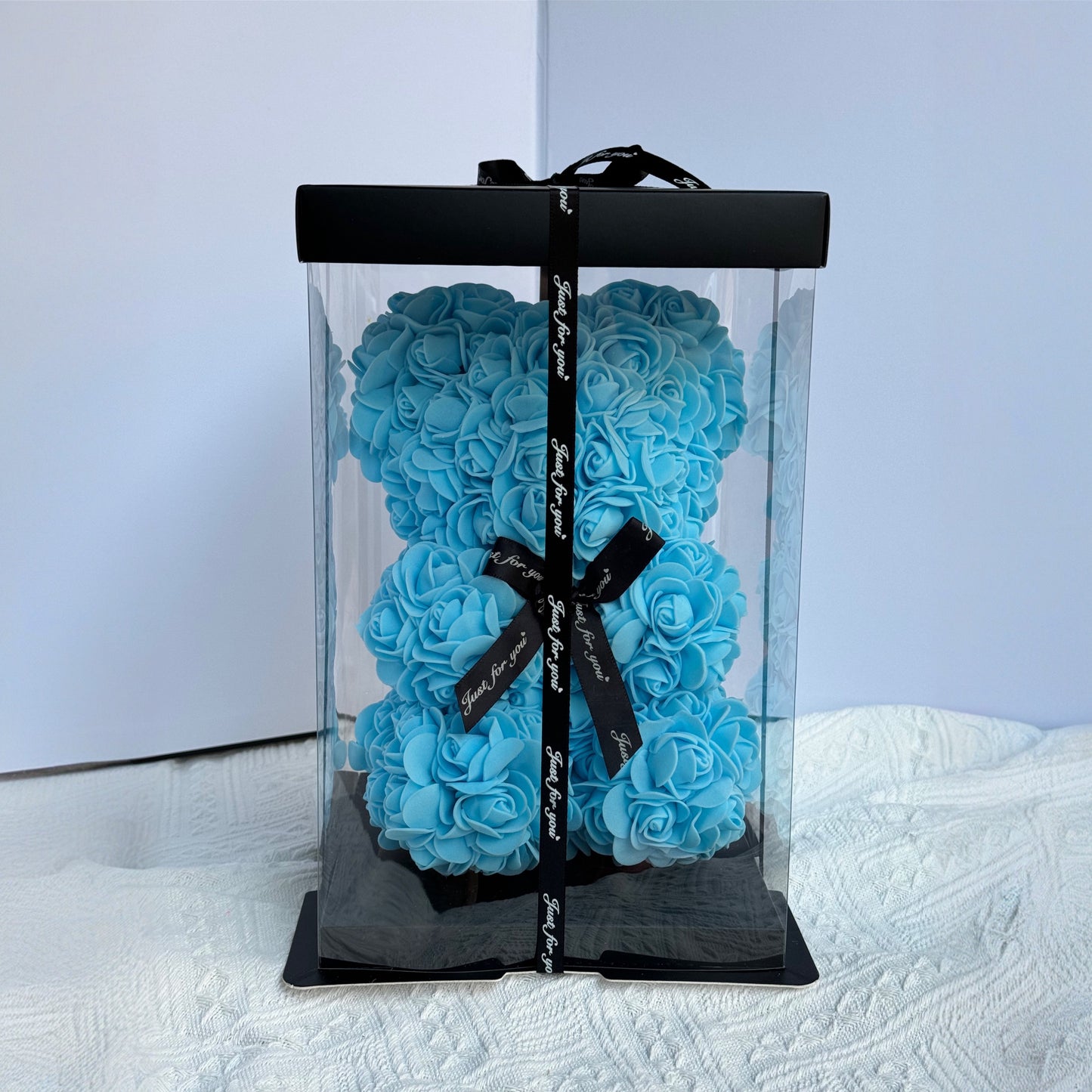 Rose Bear Blue(25cmH) Artificial Flower