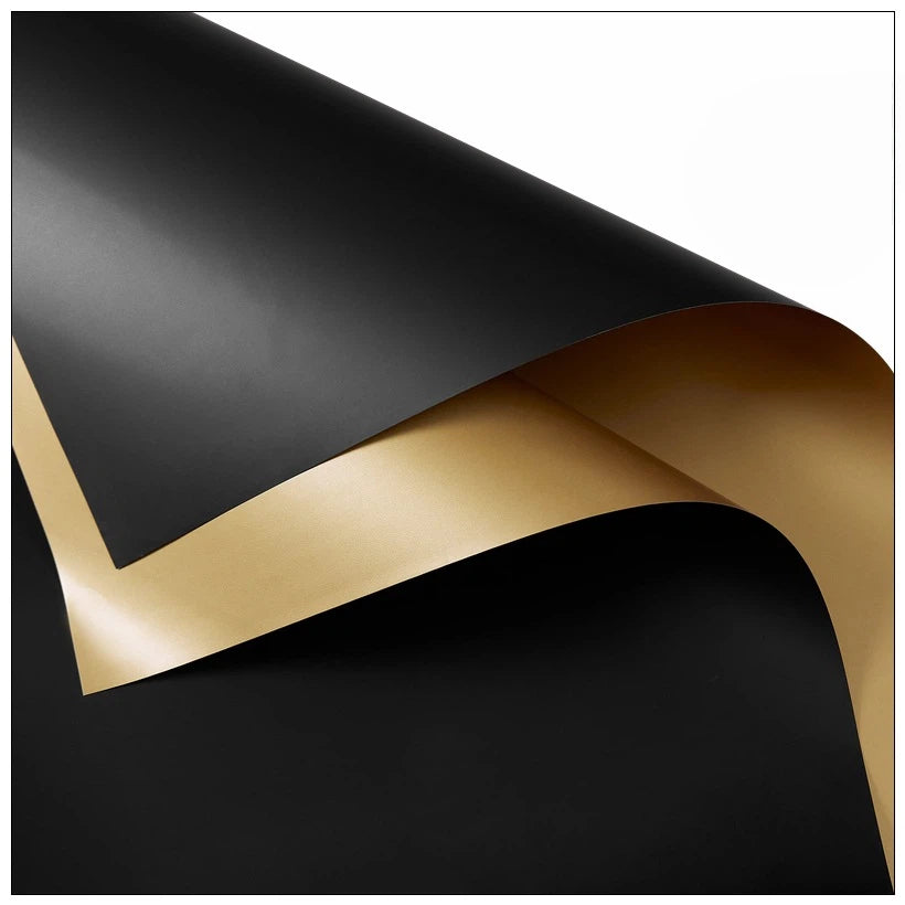 Premium Cello Duo Paper Black (50x70cm) 65mic Pk100