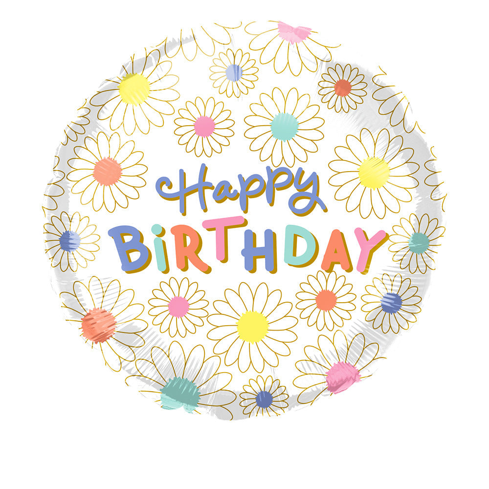 Foil Balloon 9" Happy Birthday Candy