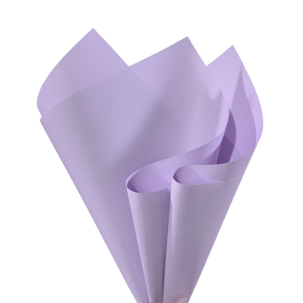 Cello Plain Wrapping Paper Lavender (58x58cm 65mic) Pack 50 - Bulk Roll ...