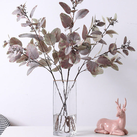 Artificial Eucalyptus Dusty Red