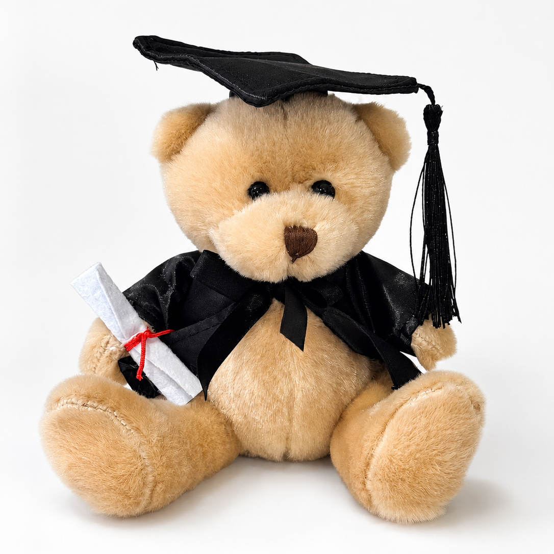 Graduation Teddy Bear (15cmST) Beige