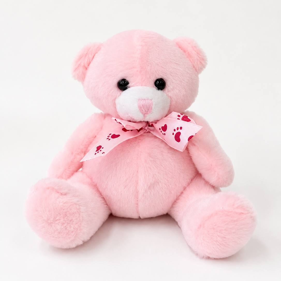 Baby Girl Teddy Bear (14cmST) Pink