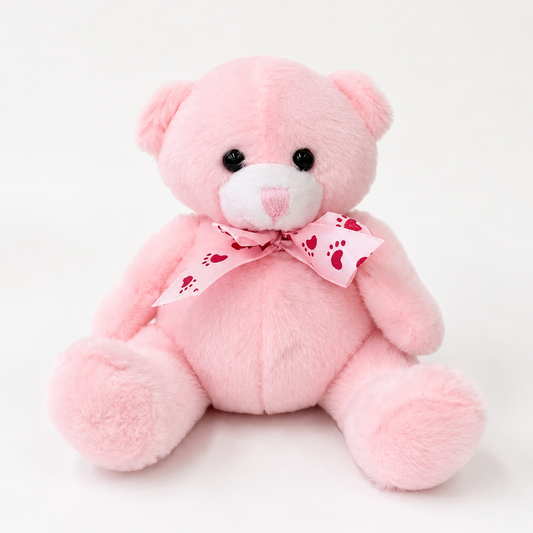 Baby Girl Teddy Bear (14cmST) Pink