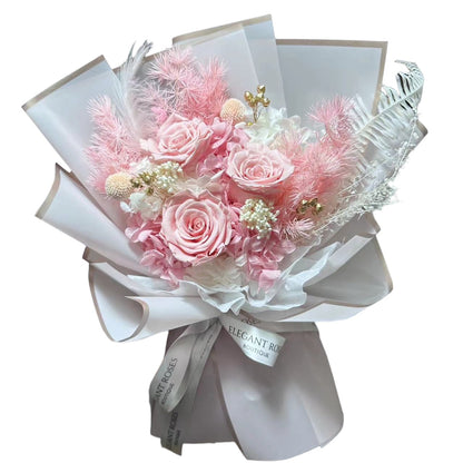 Preserved Bouquet (with gift box) Pink