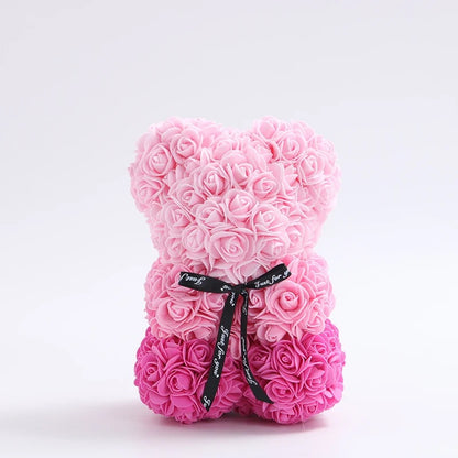 Rose Bear Gradual Pink (25cmH) Artificial Flower