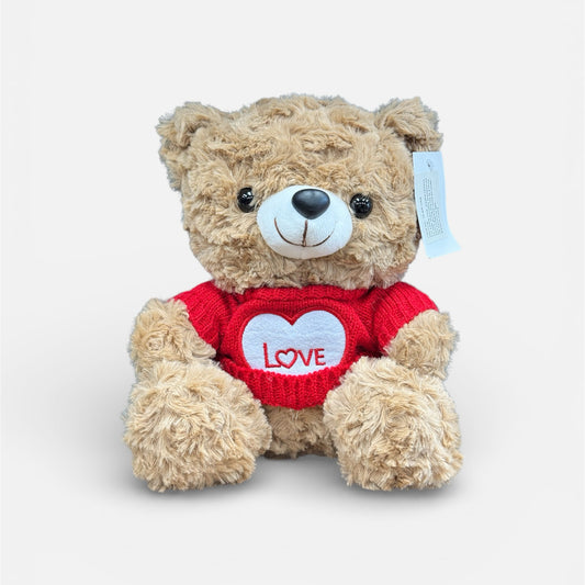 Classic "LOVE" Teddy Bear Brown (20cmST)