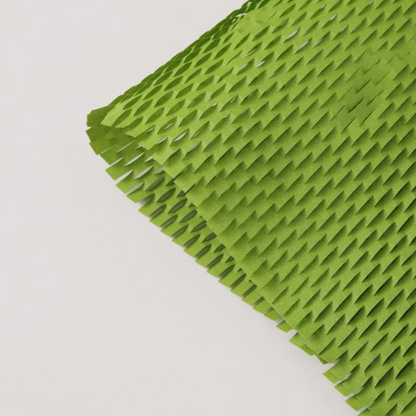 Kraft Honeycomb Expandable Green Wrapping Paper 50x40cm Pk30