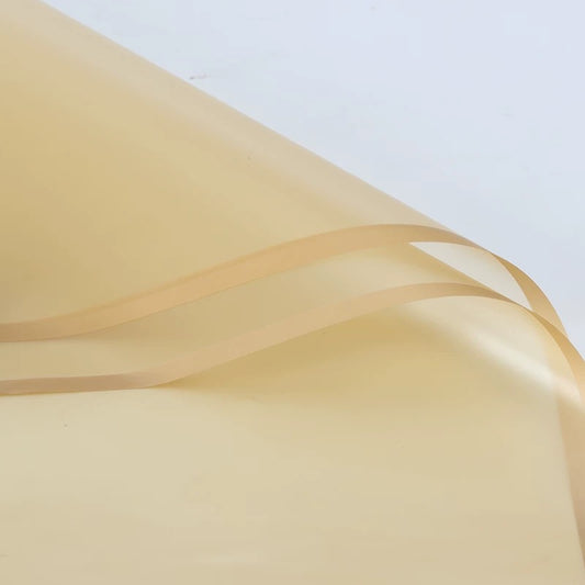 Cello Frosted Border Gold Sheets 58x58cm 50mic Pk50