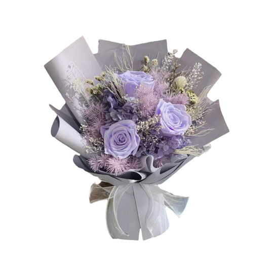 Preserved Bouquet (with gift bag) Orchid