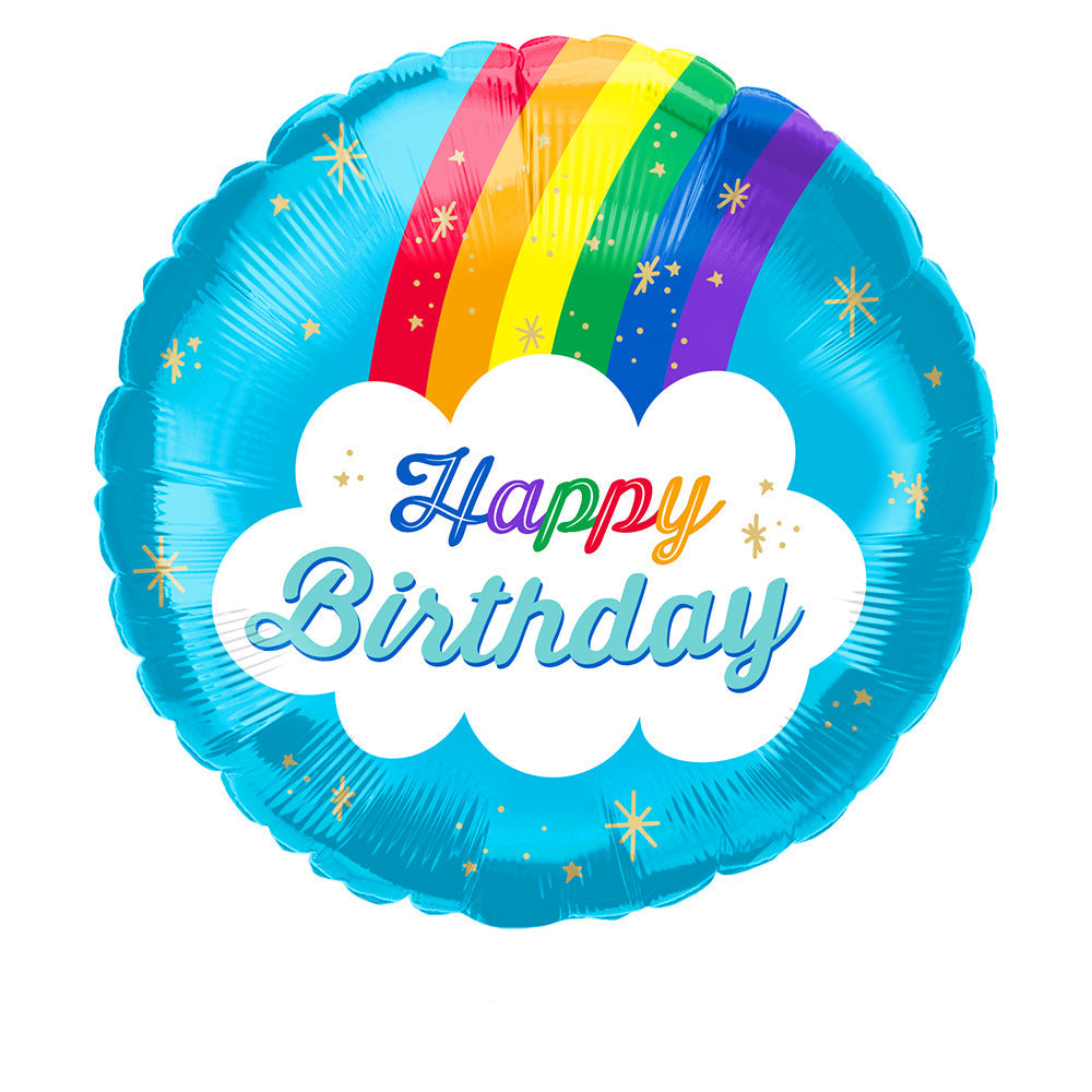 Foil Balloon 9" Happy Birthday Blue