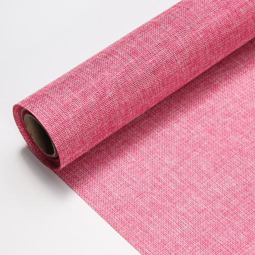 Faux Linen Mesh Wrapping Roll Pink 48x5Y